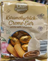 Karamellgebäck-Creme Eier weiß