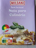 Nata Para Culinária Sem lactose