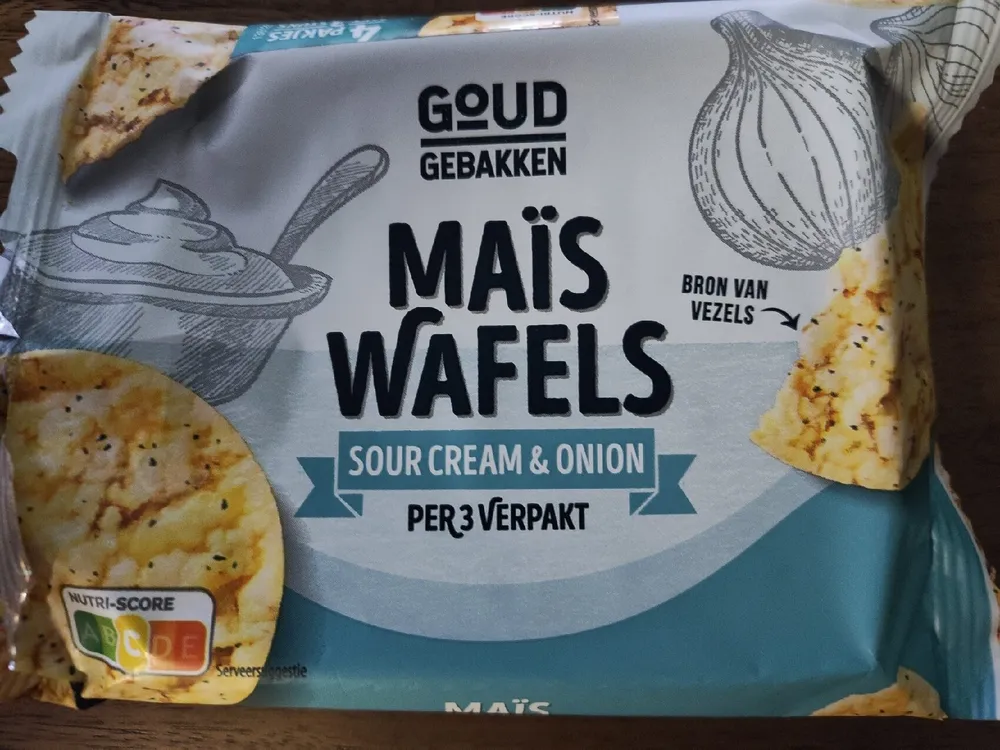 Mais wafel Sour Cream &amp;amp; Onion