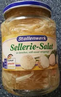 Sellerie-Salat in Streifen, süß-sauer eingelegt