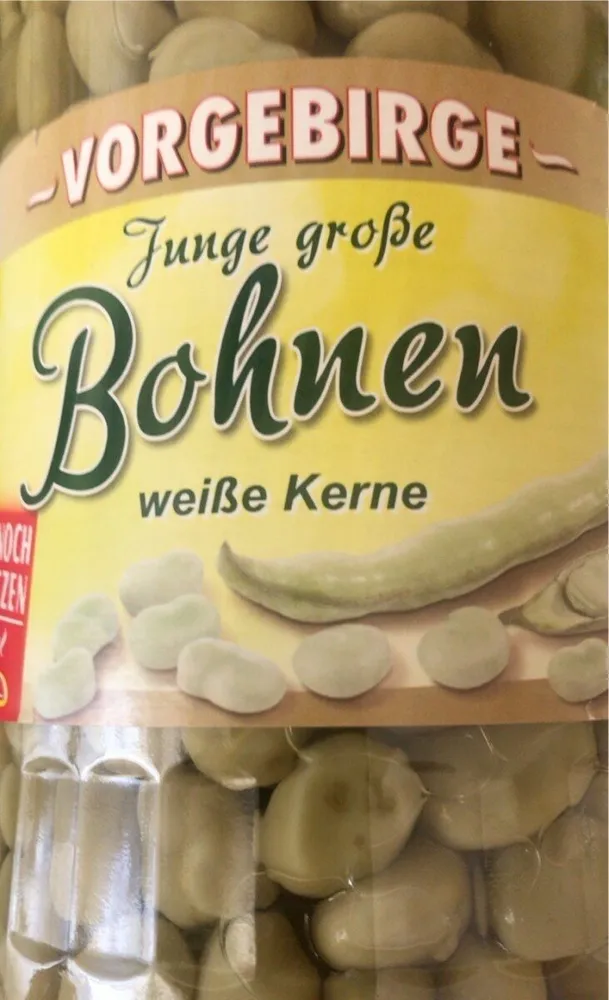 Bohnen mit weißen Kernen