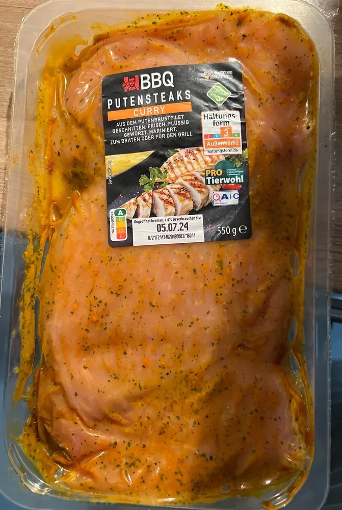 Putensteaks Curry