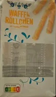 Waffelröllchen mit Vanillegeschmack