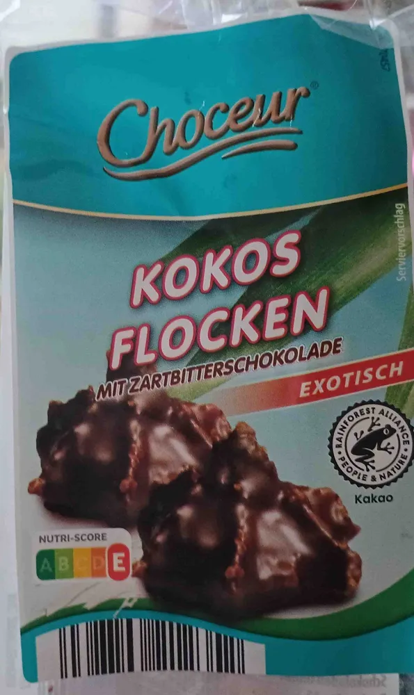 Kokosflocken mit Zartbitterschokolade