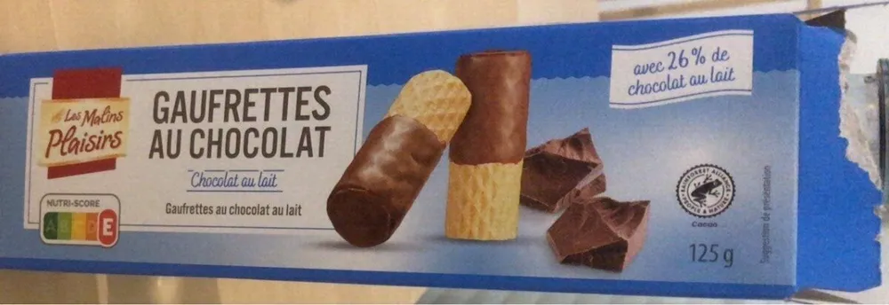 Gaufrettes chocolat au lait