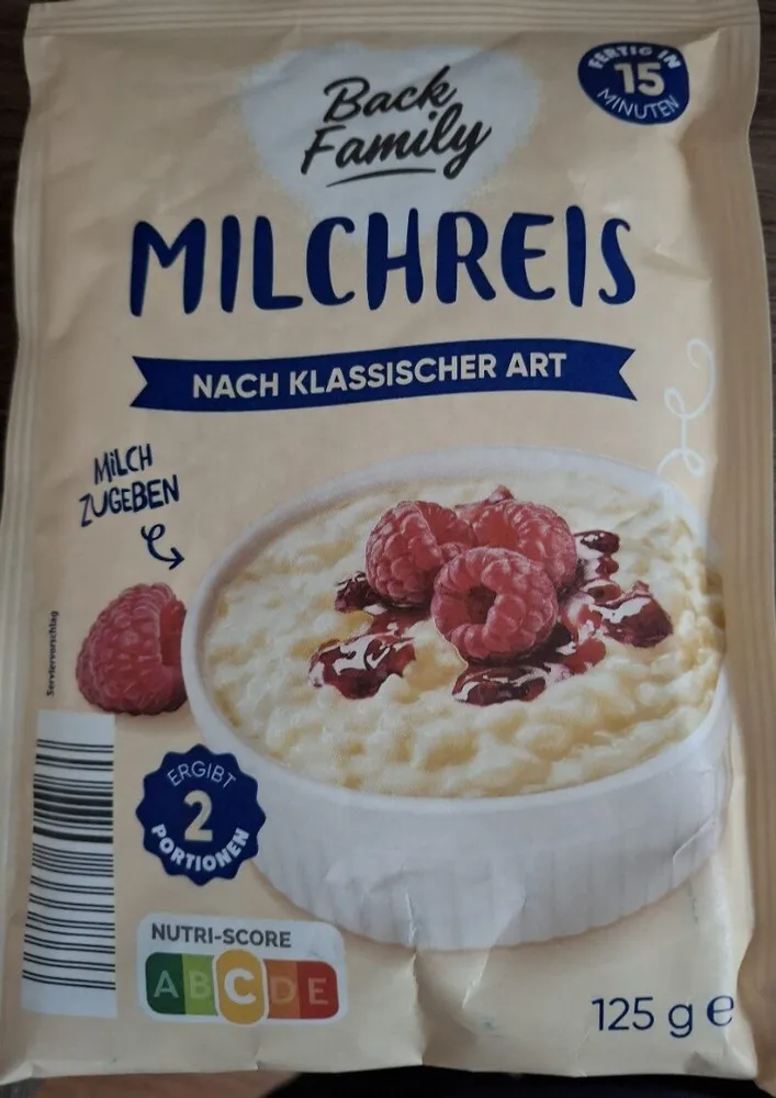 Milchreis nach klassischer Art