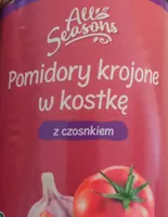 Pomidory krojone w kostkę z czosnkiem