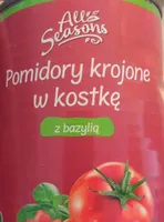 Pomidory krojone w kostkę z bazylią