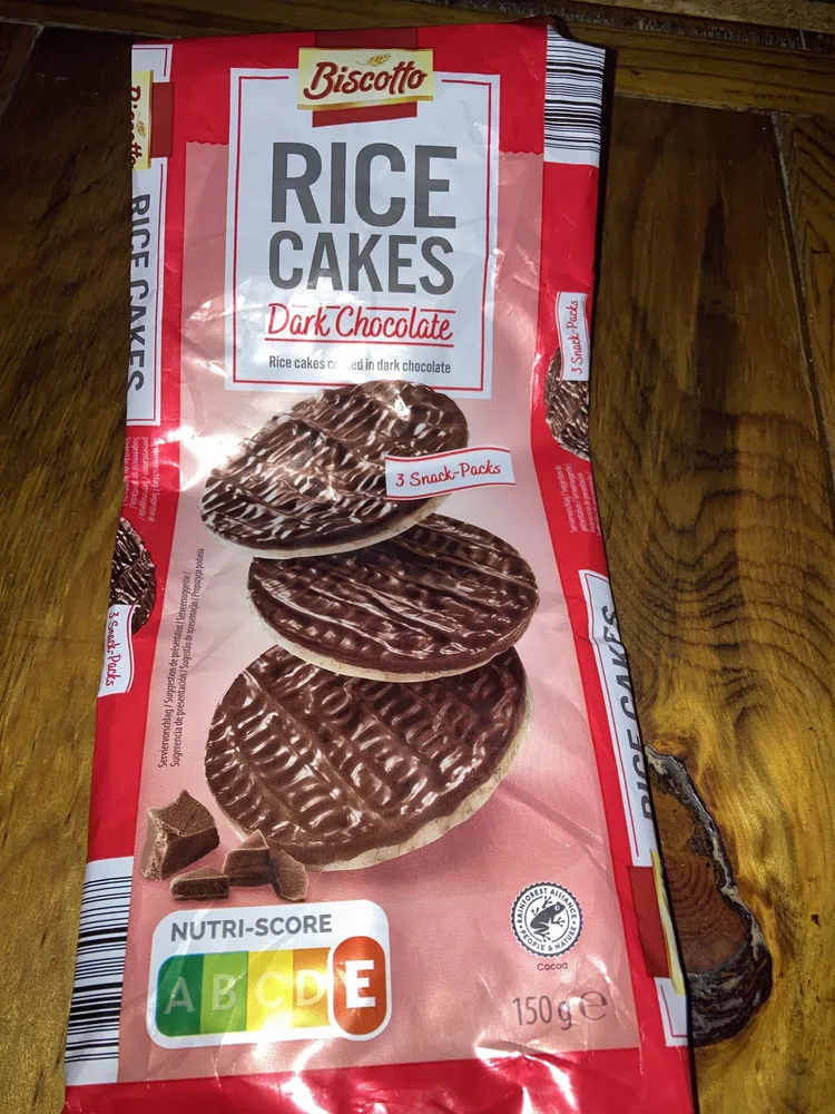 Rice cakes dark chocolate