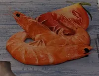 Crevettes entieres crues surgelees