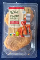 Escalopes panados veganas pimiento y tomate