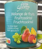 Mélange de fruits Fruitcocktail Fruchtcocktail au sirop léger op lichte siroop leicht gezuckert