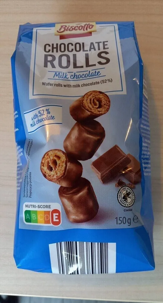 Chocolate rolls milk chocolate