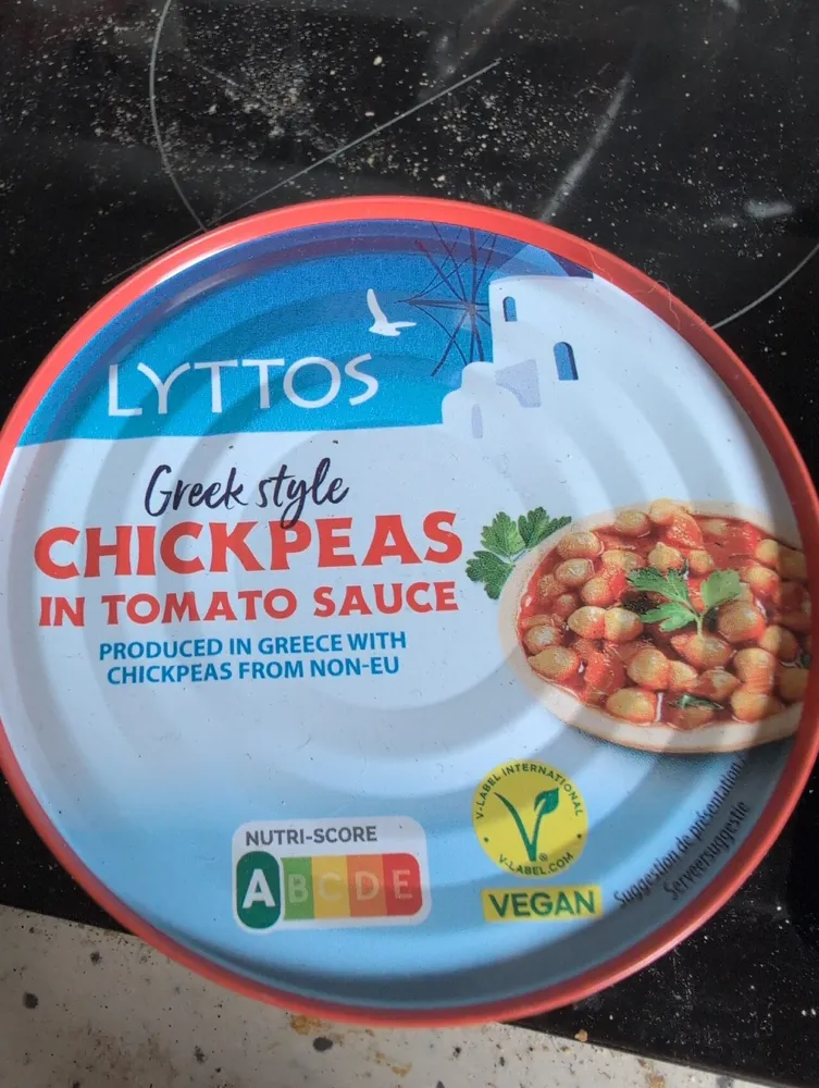 Greek Style Chickpeas In Tomato Sauce