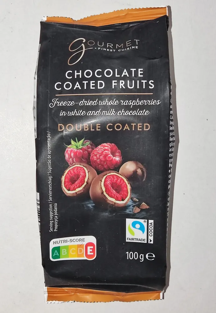 Schokolierte Früchte - Double Coated Himbeeren