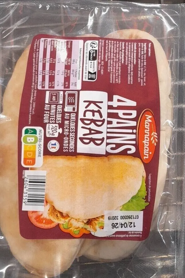 4 pain à Kebab