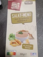 Salat Menü Mit Kartoffeln, Hähnchen Und Ei