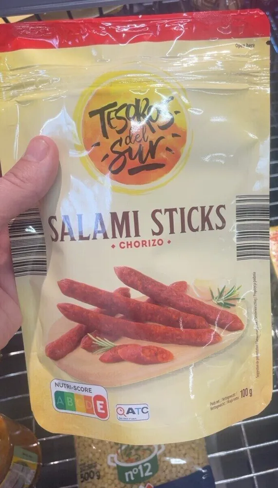 Salami sticks chorizo