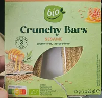 Crunchy Sesame Bars Bio