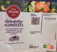 Küchenfertige Schnitzel, vom Schwein, paniert