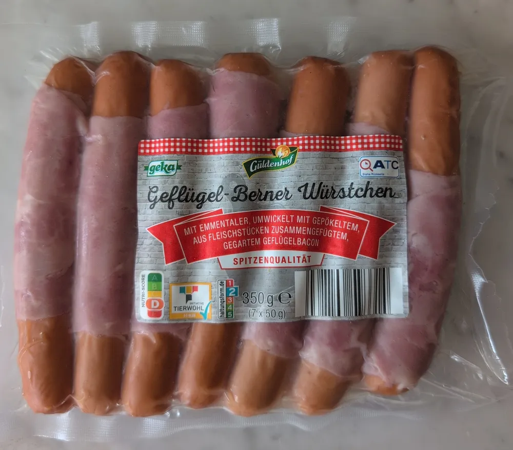 Geflügel Berner Würstchen