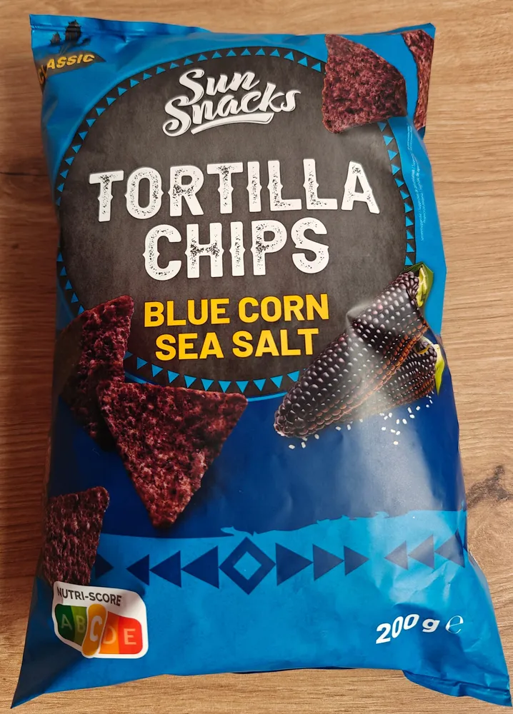 TORTILLA CHIPS BLUE CORN SEA SALT