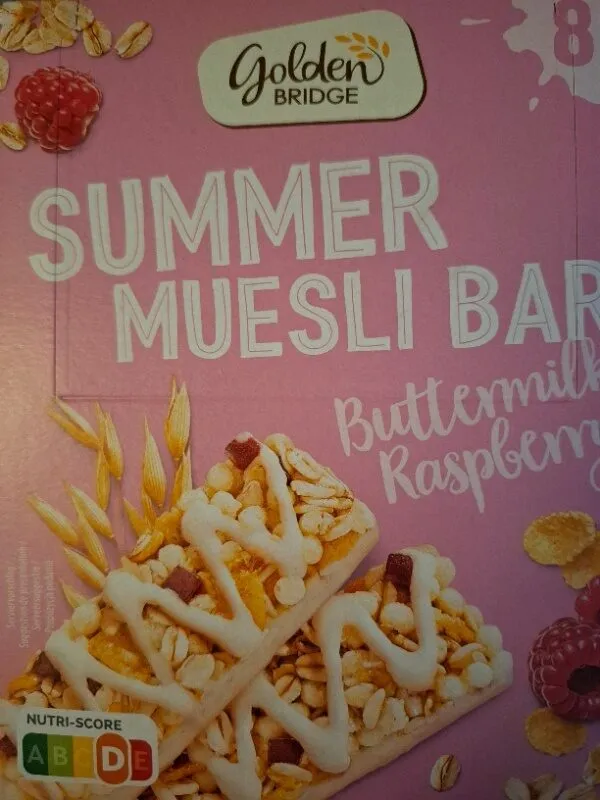 Summer Muesli Bar buttermilk raspberry