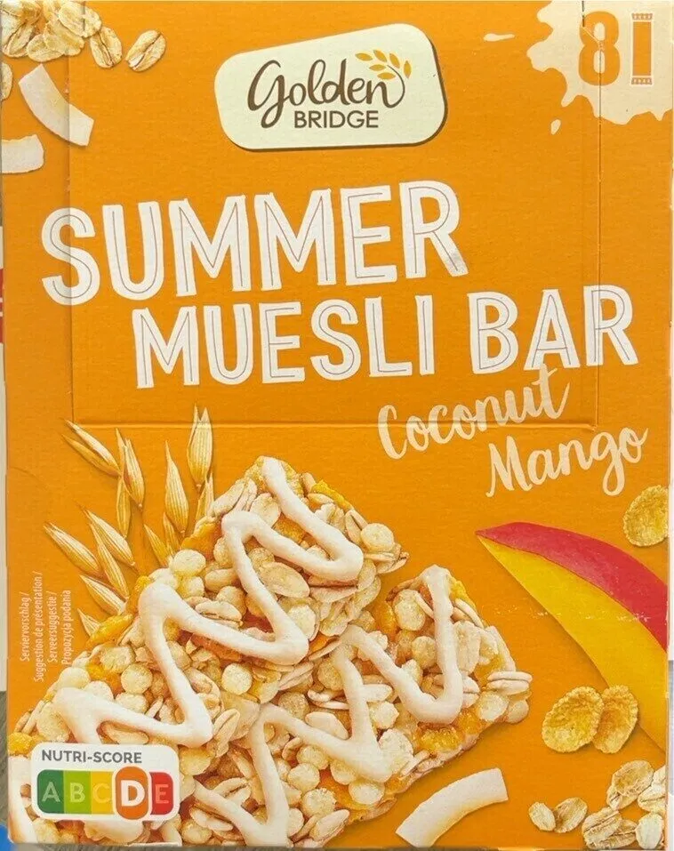 Summer Muesli Bar coconut mango