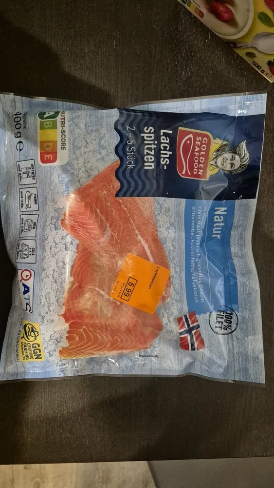 Lachsfiletportionen