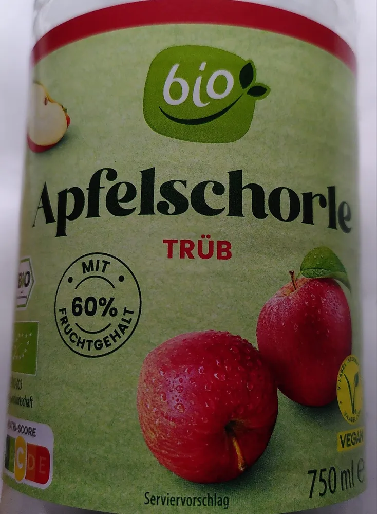 Apfelschorle trüb