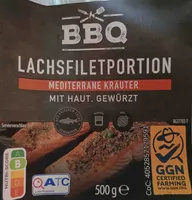 Lachsfiletportionen, Mediterrane Kräuter, mit Haut, gewürzt