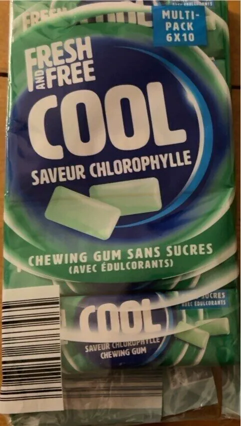 Chewing gum sans sucres Cool saveur chlorophylle