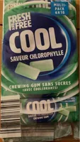 Chewing gum sans sucres Cool saveur chlorophylle
