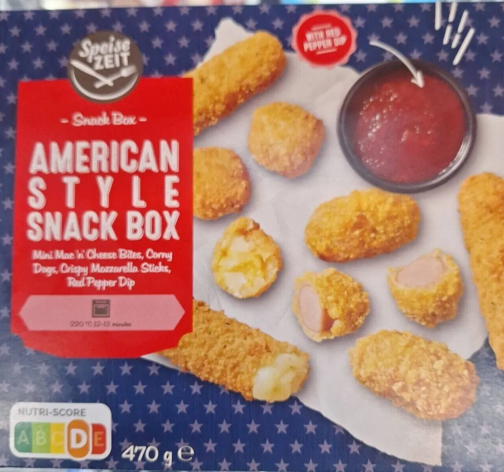 American style snack box