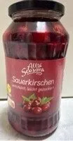 Sauerkirschen entsteint, leicht gezuckert