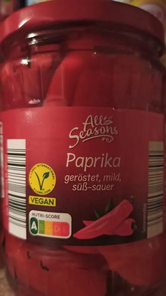 Paprika geröstet