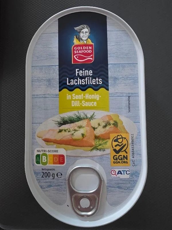 Feine Lachsfilets in Senf Honig Dill Sauce