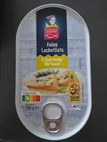 Feine Lachsfilets in Senf Honig Dill Sauce