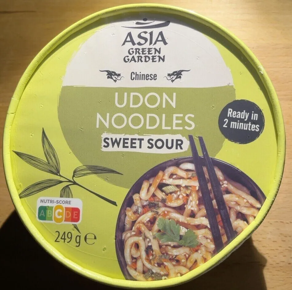 Udon noodles sweet sour