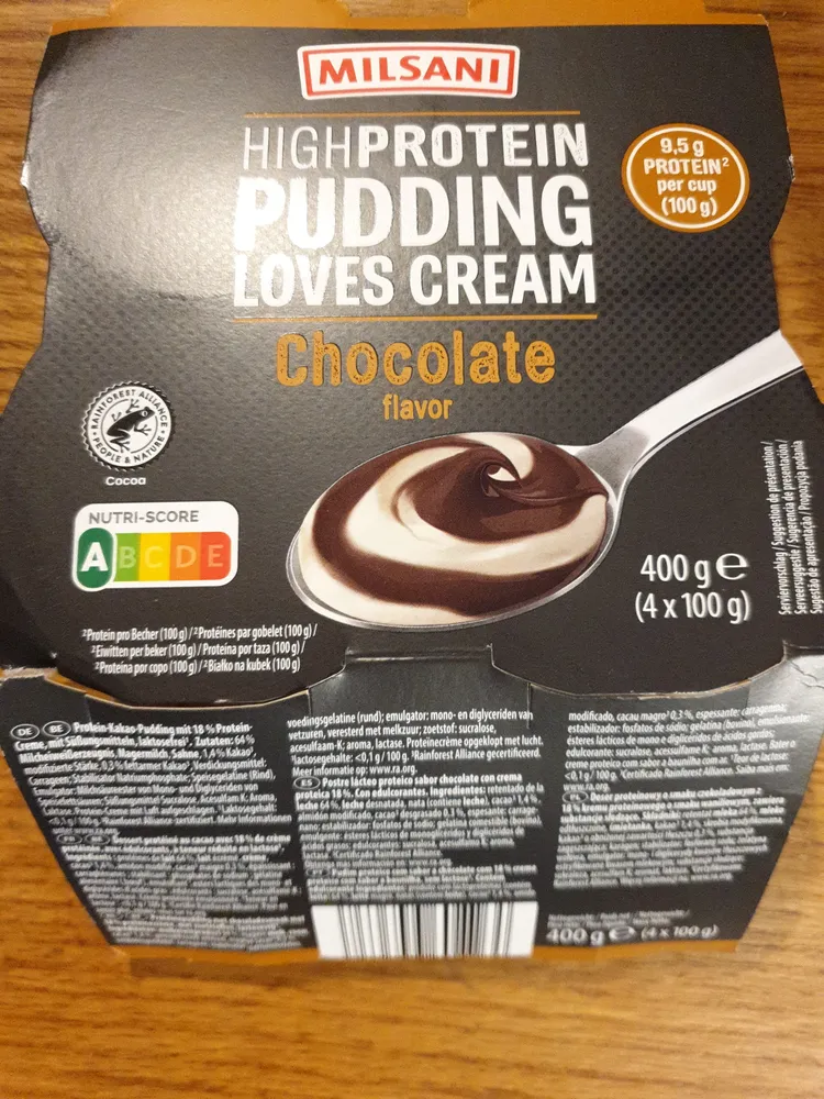 HIGH PROTEIN PUDDING LOVES CREAM