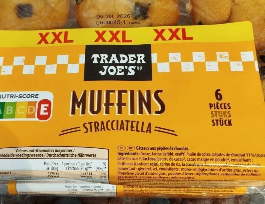 Muffins stratacciatella