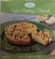 Apfel-Pudding-Streusel Kuchen