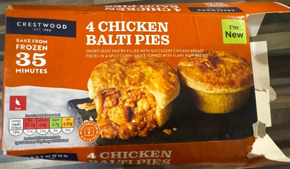 Chicken Balti Pies