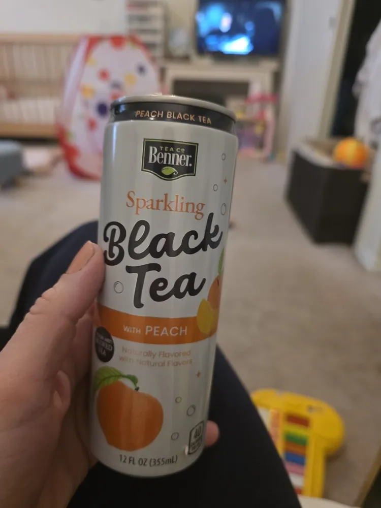 Sparkling Black Tea With Peach