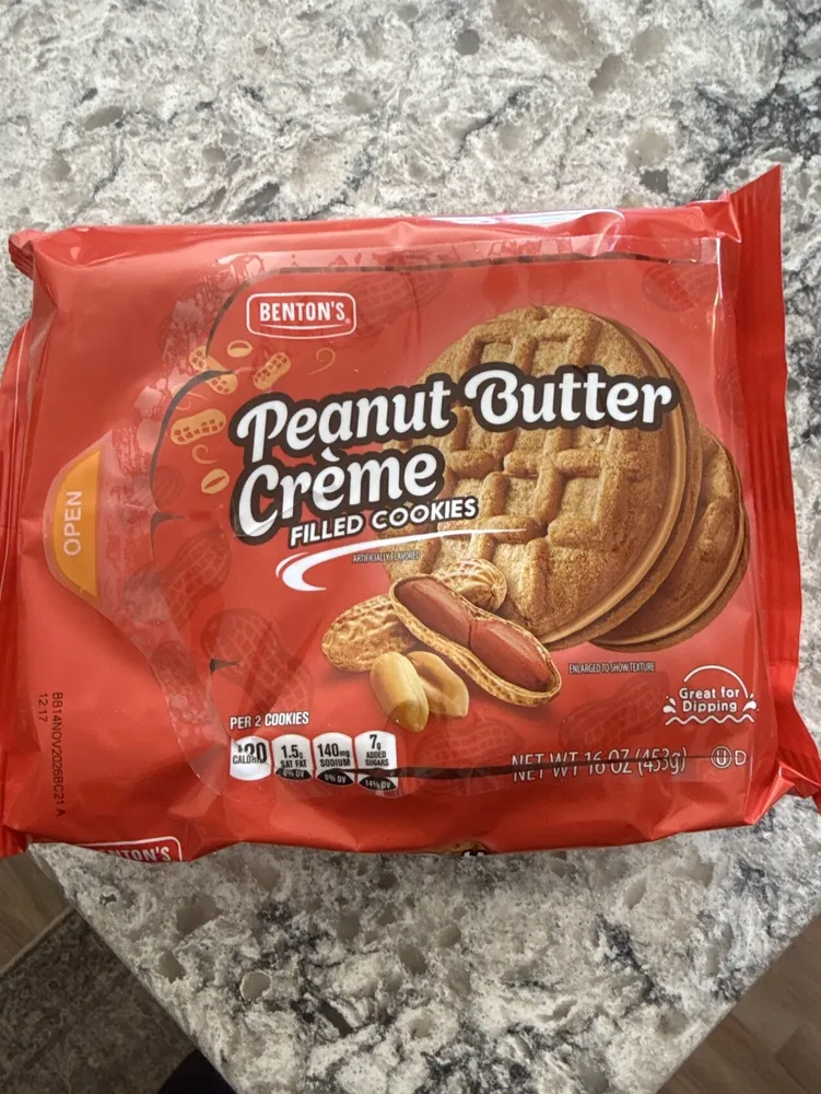 Peanut Butter Crème Filled Cookies