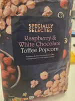 Raspberry White Chocolate Toffee Popcorn