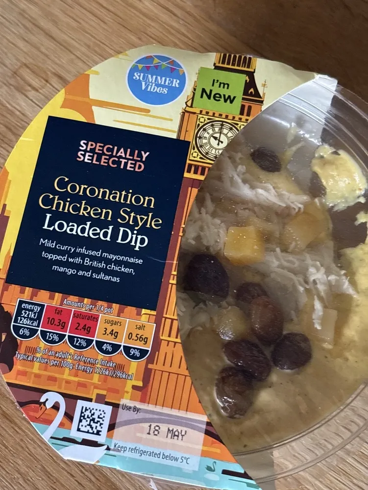 Coronation Chicken Style Loaded Dip