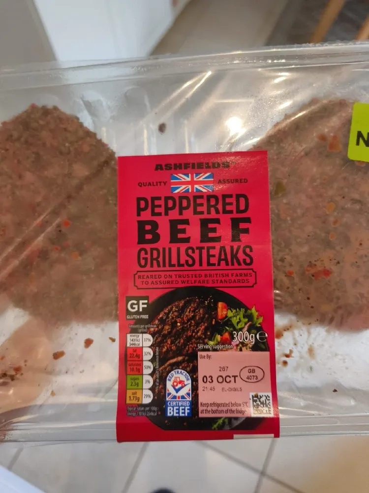 PEPPERED BEEF GRILLSTEAKS