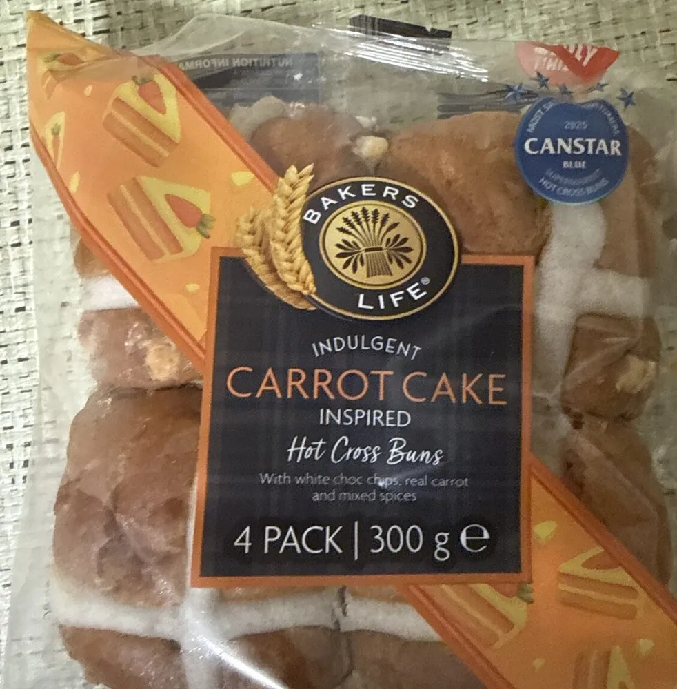 Carrot Cake Hot Cross Buns