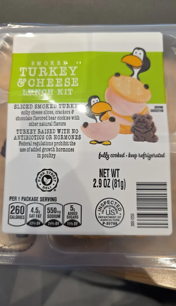 SMOKED TURKEY & CHEESE LUNCH KIT